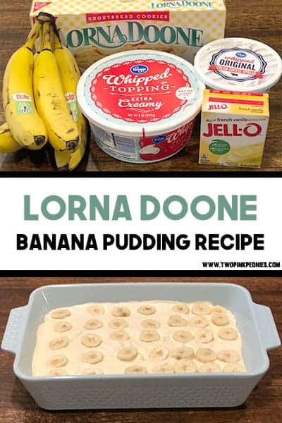 Lorna Doone Banana Pudding