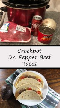 Crockpot Dr. Pepper Beef Tacos