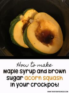 Acorn squash in the crockpot
