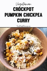crockpot pumpkin chickpea curry recipe