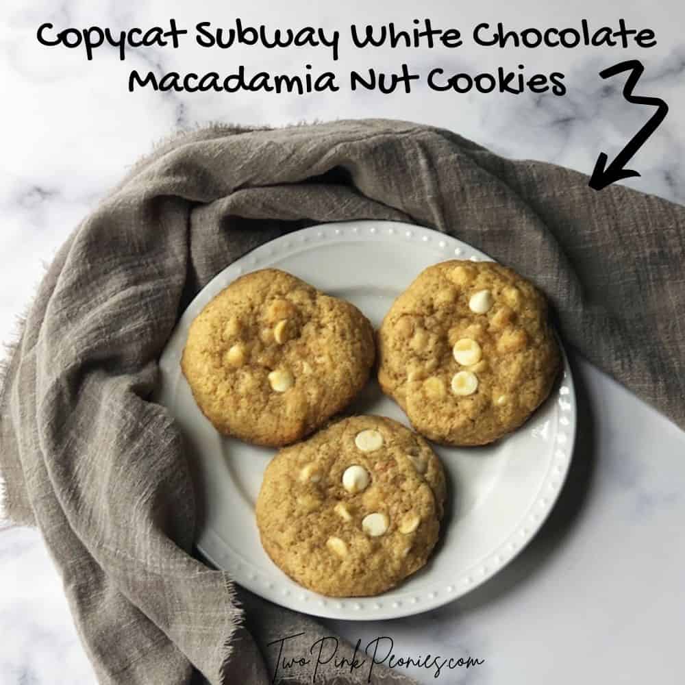Copycat Subway White Chocolate Macadamia Nut Cookies