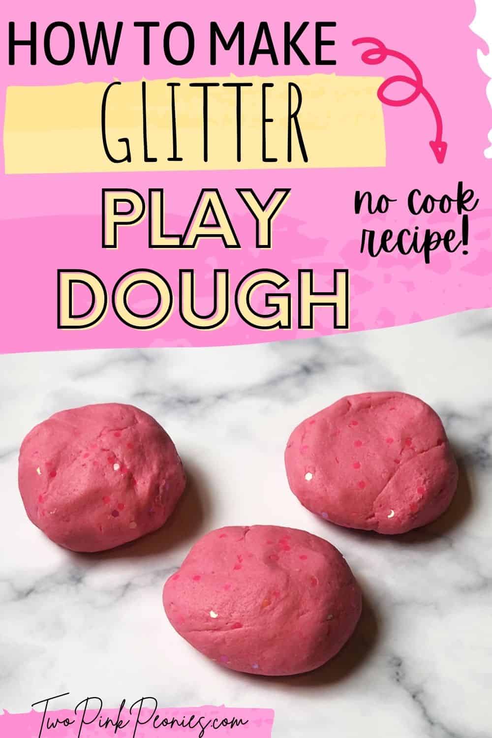 play dough with glitter recipe