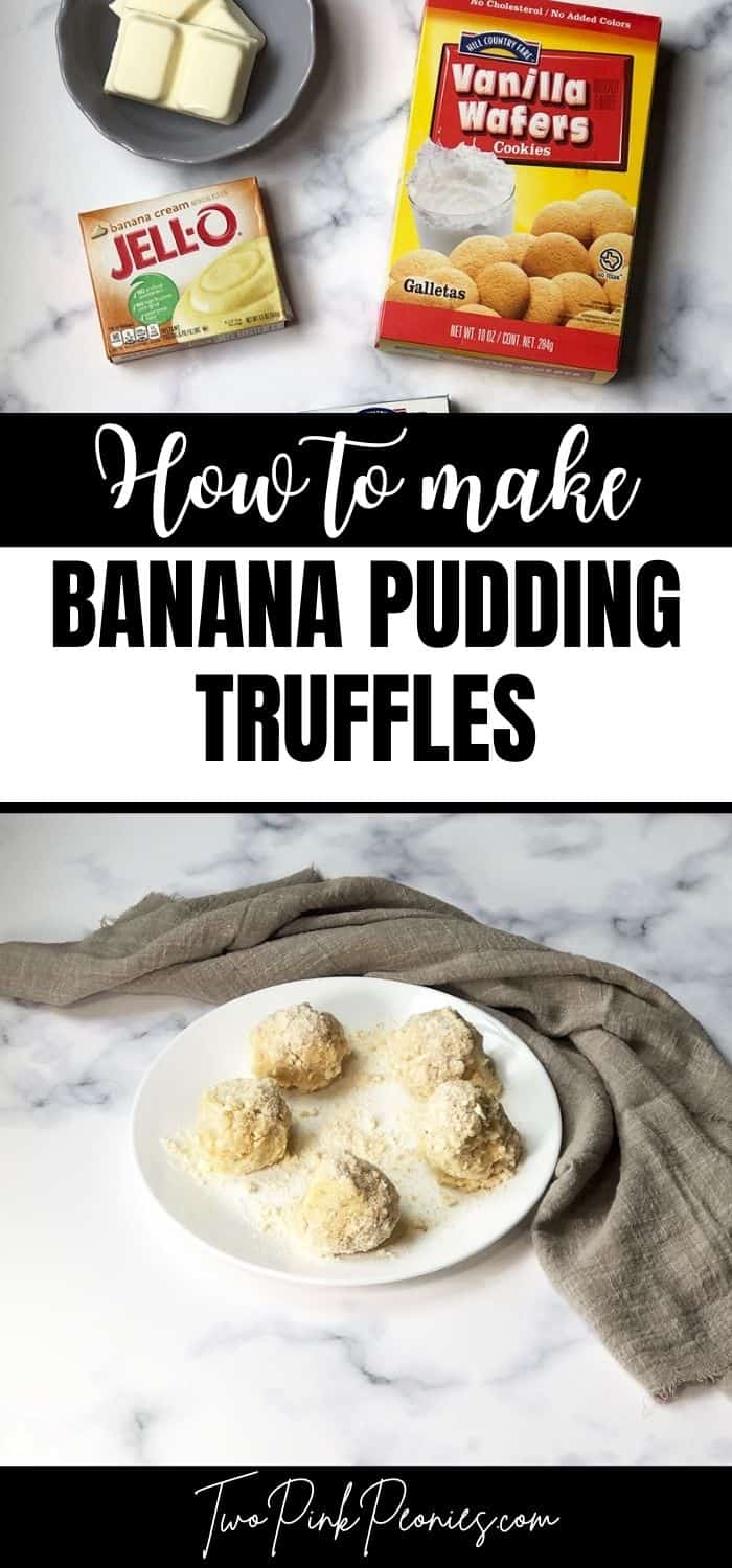 How to make banana pudding truffles. 