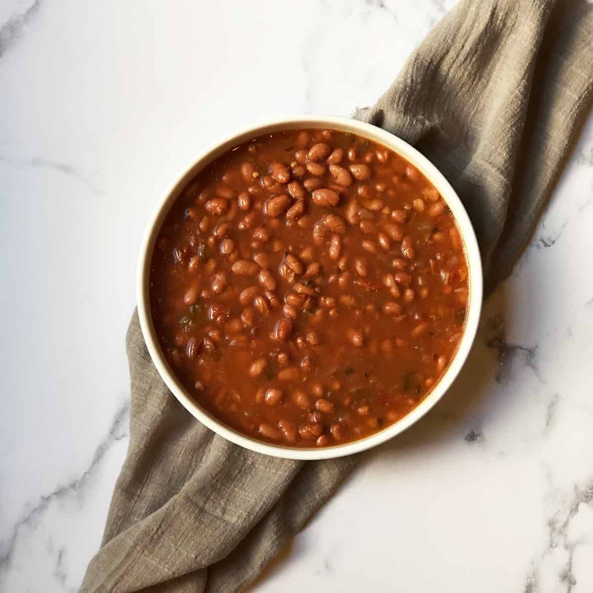 Crockpot Borracho Beans