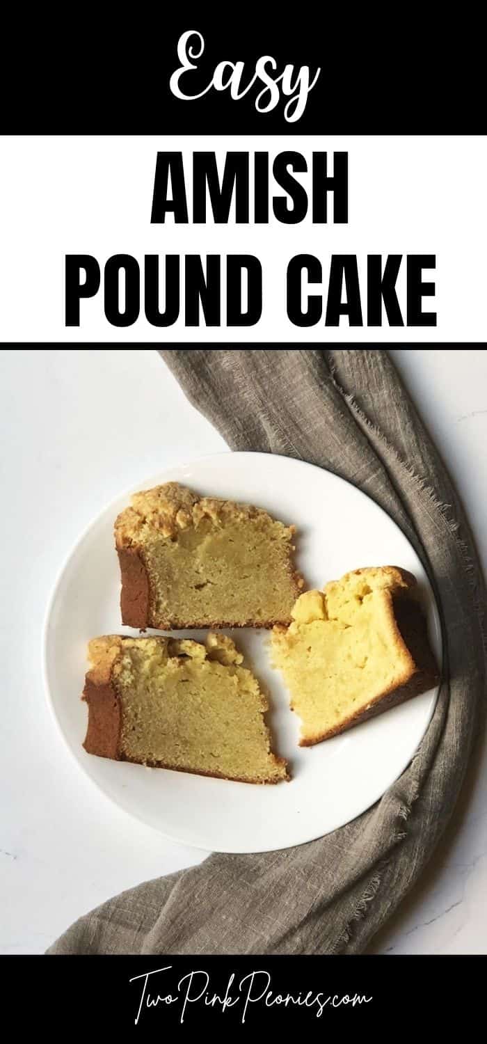 Easy Amish pound cake with cream cheese