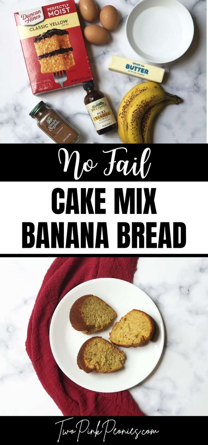 How to make cake mix banana bread