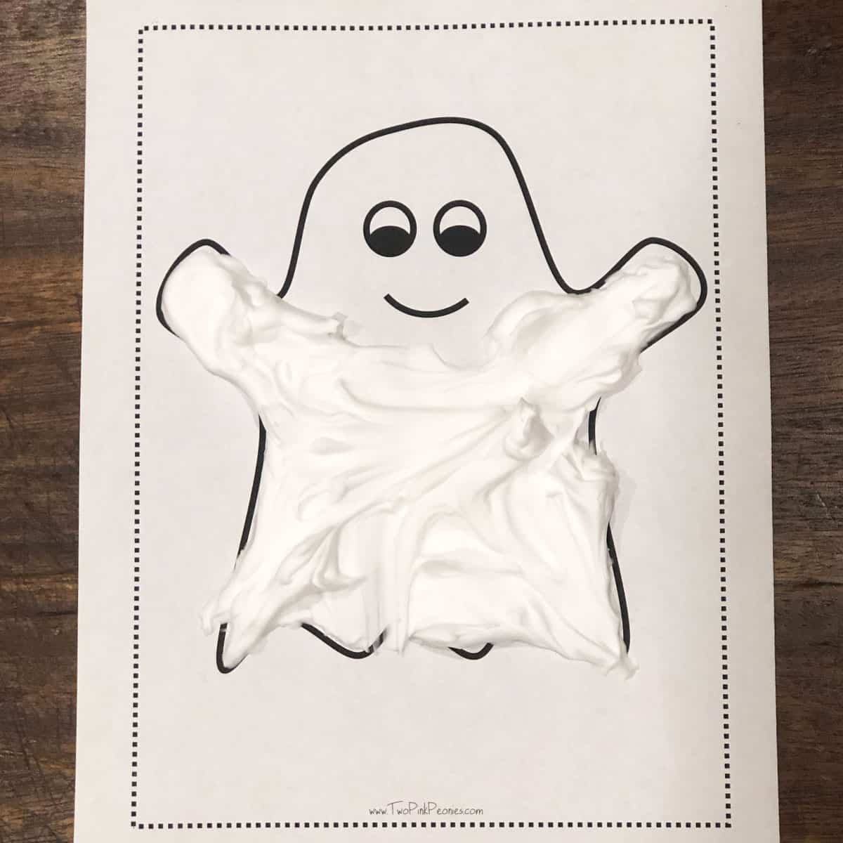 Ghost Template Printable (with puffy paint)