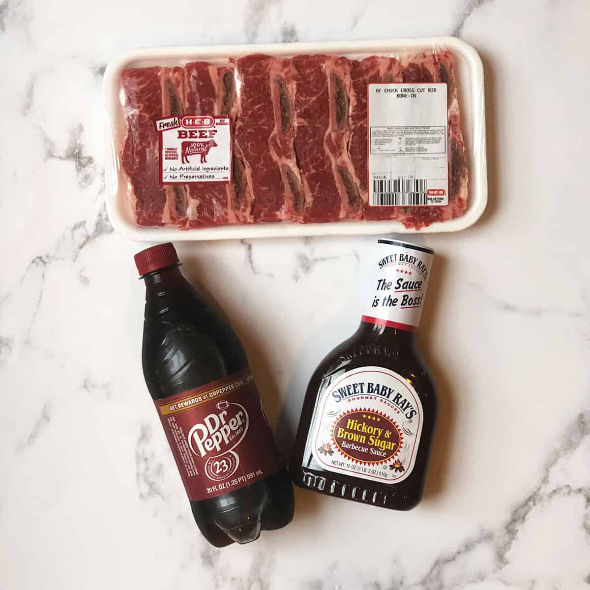 ingredients needed to make crockpot dr. pepper ribs 