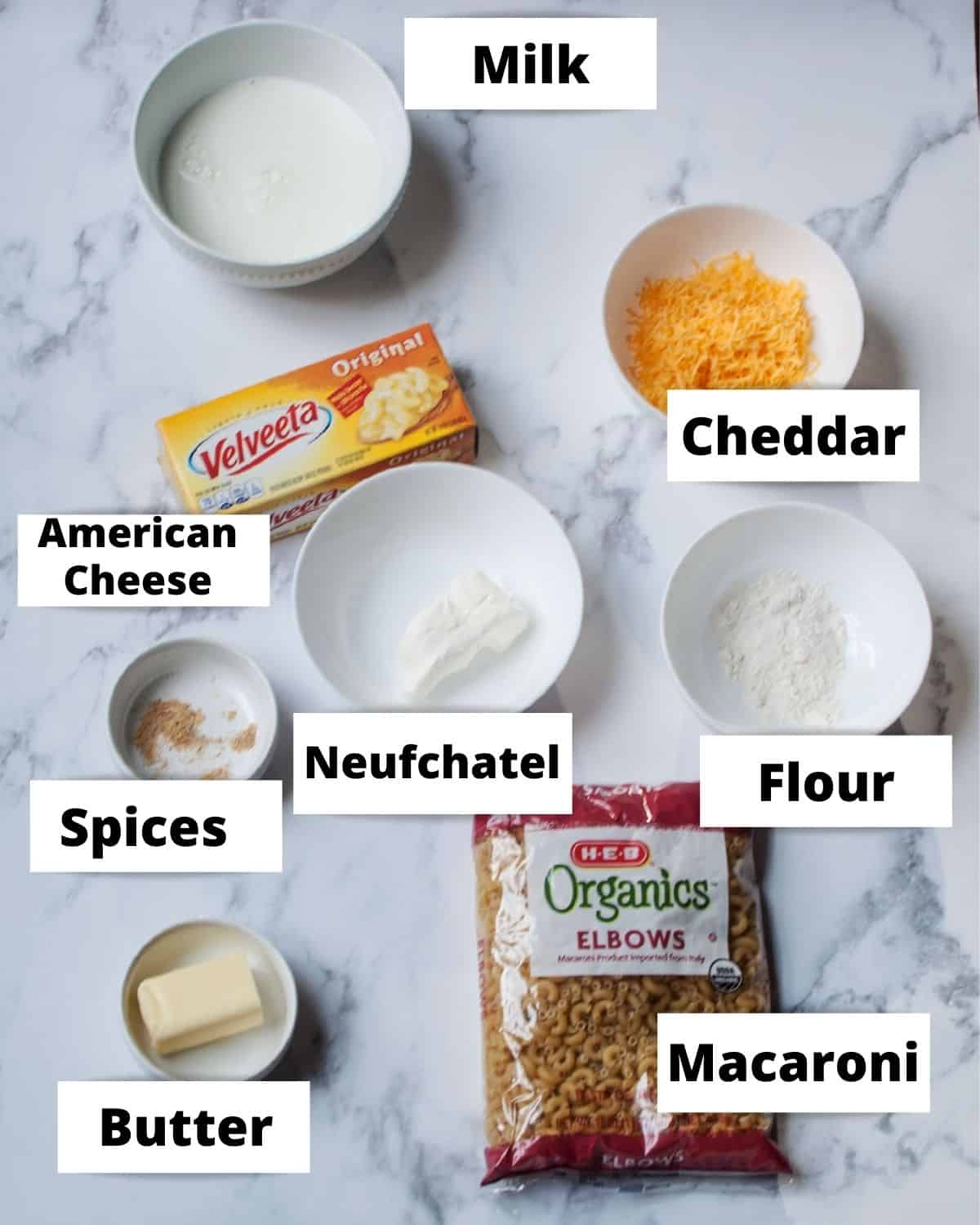 ingredients needed to make mcalister's mac and cheese